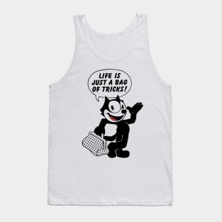 life just a bag the cat art Tank Top